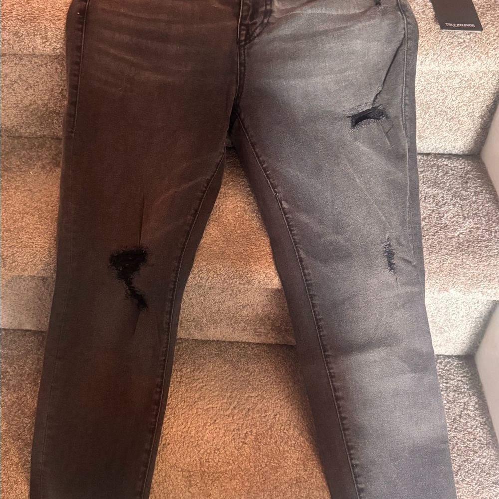 True Religion Gray Skinny Jeans